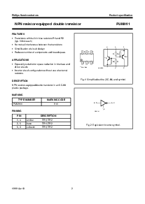 浏览型号PUMH11的Datasheet PDF文件第2页