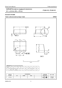 浏览型号PUMH10的Datasheet PDF文件第5页