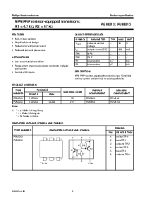 浏览型号PUMD13的Datasheet PDF文件第2页