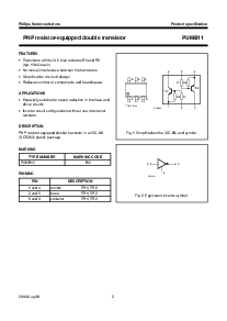 浏览型号PUMB11的Datasheet PDF文件第2页