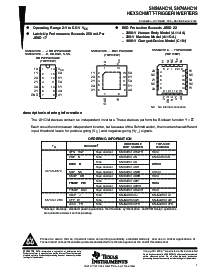 浏览型号SN74AHC14PWLE的Datasheet PDF文件第1页