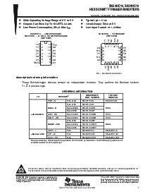 浏览型号SN74HC14PWLE的Datasheet PDF文件第1页