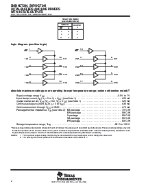 浏览型号SN74HCT244PWLE的Datasheet PDF文件第2页