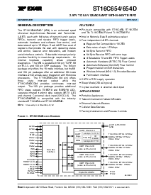 浏览型号ST16C654CQ100的Datasheet PDF文件第1页
