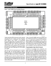 浏览型号ispLSI1048EA-100LQ128的Datasheet PDF文件第2页