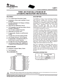 浏览型号BQ29311PW的Datasheet PDF文件第1页