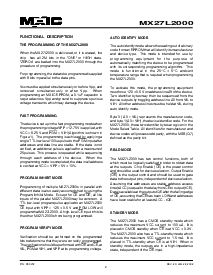 浏览型号MX27L2000QC-25的Datasheet PDF文件第2页