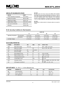 浏览型号MX27L256QC-20的Datasheet PDF文件第6页