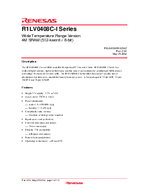 浏览型号R1LV0408CSA-5SI的Datasheet PDF文件第1页