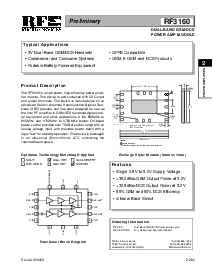 浏览型号RF3160的Datasheet PDF文件第1页