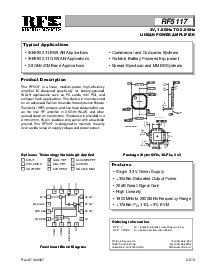 浏览型号RF5117的Datasheet PDF文件第1页