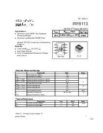 浏览型号IRF8113的Datasheet PDF文件第1页