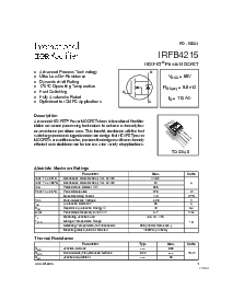 浏览型号IRFB4215的Datasheet PDF文件第1页