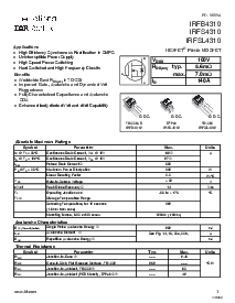 浏览型号IRFB4310的Datasheet PDF文件第1页