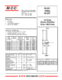 浏览型号RL254的Datasheet PDF文件第1页