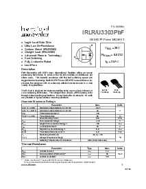 浏览型号IRLR3303PBF的Datasheet PDF文件第1页