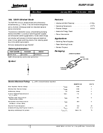 浏览型号RURP15120的Datasheet PDF文件第1页