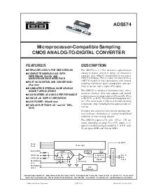 浏览型号ADS574KU的Datasheet PDF文件第1页