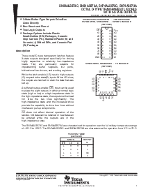 浏览型号SNJ54ALS573CFK的Datasheet PDF文件第1页
