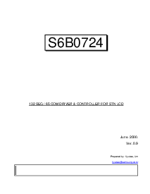浏览型号S6B0724的Datasheet PDF文件第1页