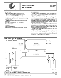 浏览型号IDT7164S70DB的Datasheet PDF文件第1页