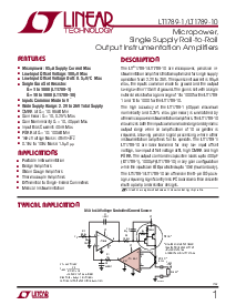 浏览型号LT1789CS8-10的Datasheet PDF文件第1页