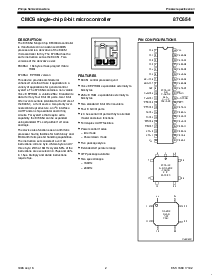 浏览型号S80C652IFBB的Datasheet PDF文件第2页