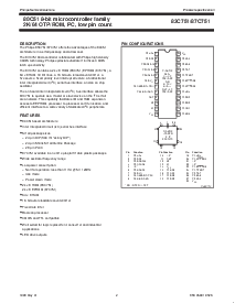 浏览型号S87C751-4N24的Datasheet PDF文件第2页