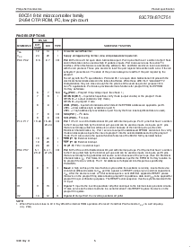 浏览型号S87C751-1A28的Datasheet PDF文件第5页