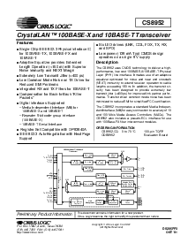 浏览型号CS8952的Datasheet PDF文件第1页