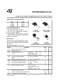 浏览型号STPS8H100D的Datasheet PDF文件第1页