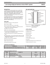 浏览型号SA606DK的Datasheet PDF文件第2页