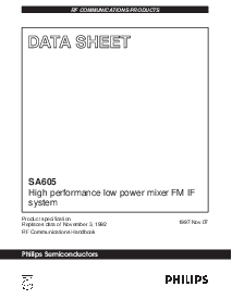 浏览型号SA605DK的Datasheet PDF文件第1页