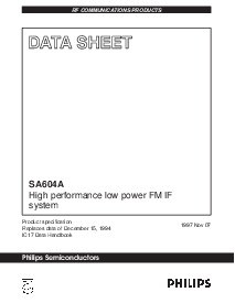 浏览型号SA604AD的Datasheet PDF文件第1页