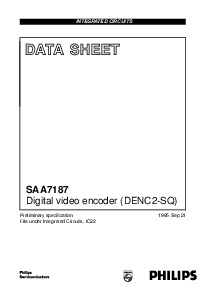 浏览型号SAA7187的Datasheet PDF文件第1页