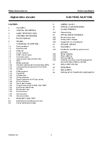 浏览型号SAA7104E的Datasheet PDF文件第2页