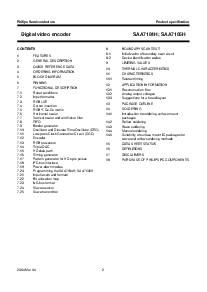 浏览型号SAA7104H的Datasheet PDF文件第2页