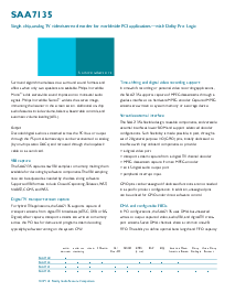 浏览型号SAA7135的Datasheet PDF文件第4页