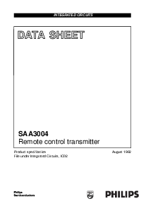 浏览型号SAA3004P的Datasheet PDF文件第1页