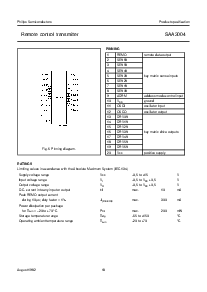 浏览型号SAA3004T的Datasheet PDF文件第10页