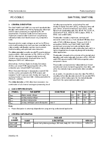 浏览型号SAA7108E的Datasheet PDF文件第5页