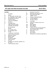 浏览型号SAA7133HL的Datasheet PDF文件第2页