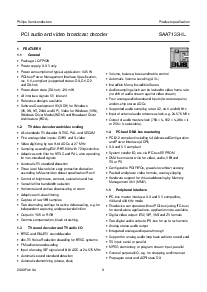 浏览型号SAA7133HL的Datasheet PDF文件第3页