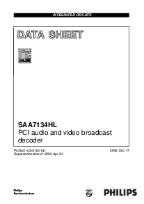 浏览型号SAA7134HL的Datasheet PDF文件第1页