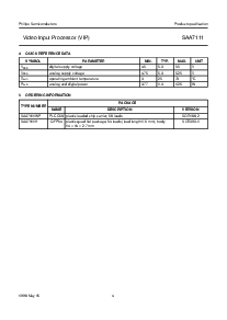 浏览型号SAA7111的Datasheet PDF文件第4页