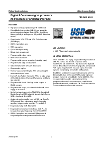 浏览型号SAA8116HL的Datasheet PDF文件第2页