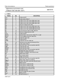 浏览型号SAA7370的Datasheet PDF文件第5页