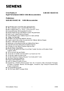 浏览型号SAB83C166-5M的Datasheet PDF文件第2页