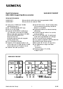 浏览型号SAB80C537-N-T40/85的Datasheet PDF文件第2页
