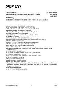 浏览型号SAB80C166W-M-T3的Datasheet PDF文件第1页